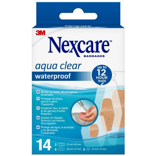 Apósitos impermeables Nexcare™ Aqua Clear - 3M