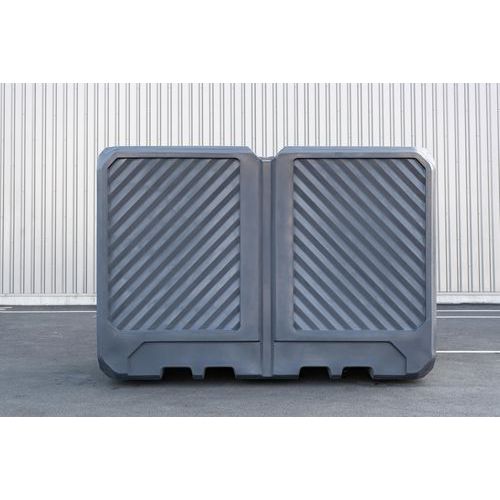 Contenedor colector de plástico para 2 IBC de 1000 L/8 bidones de 200 L - EMP