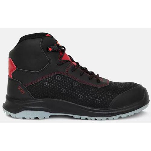 Zapatillas de seguridad altas S3S Rando negro/rojo - Parade