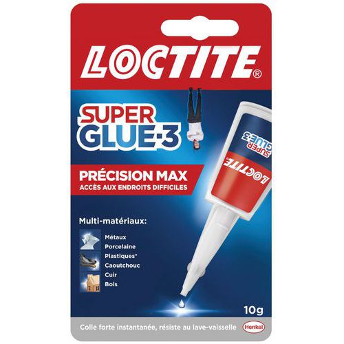 Adhesivo de cianoacrilato Super Glue 3 - Megaprecisión - 10 g - Loctite