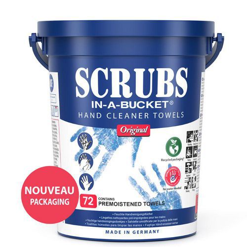 Toallitas de limpieza de manos y herramientas SCRUBS®